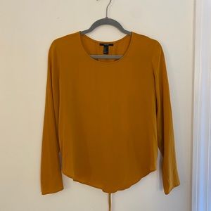 Forever 21 Mustard Long Sleeve Top